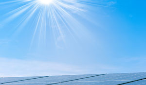 solar panels of a roof